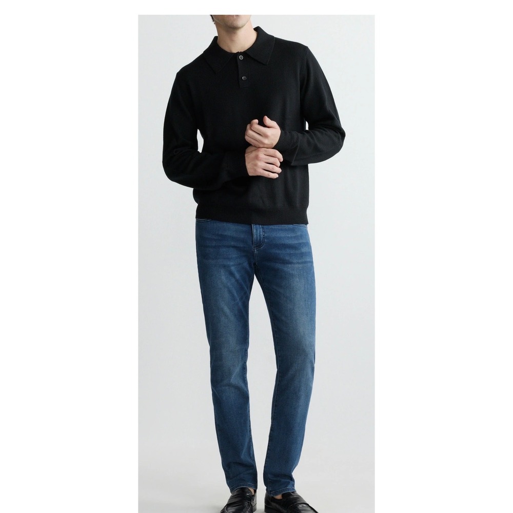 DL1961 Nick Slim Tinge Dark Blue Stretch Jeans Mens 34x34